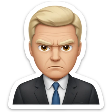 aggressive boss sticker