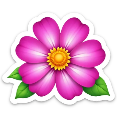 beautiful flower sticker