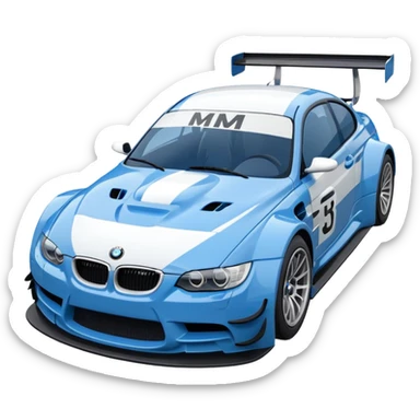 Make BMW M3 GTR emoji in detailed! sticker