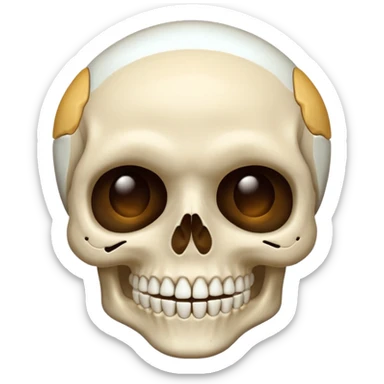 Eye wink skull sticker