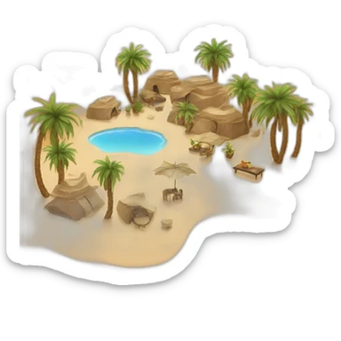 sahara oasis sticker