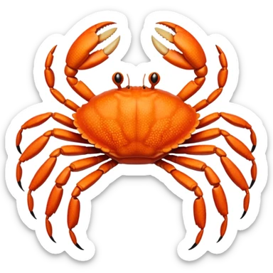 Eight legged crab sticker