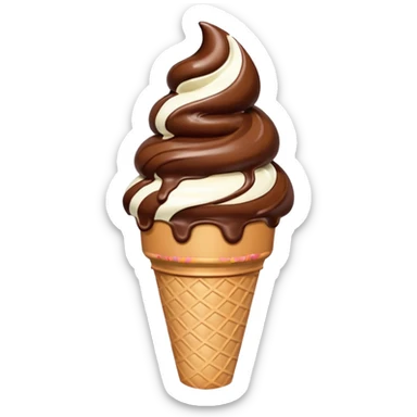 sorvete chocolate sticker