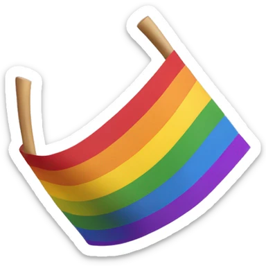Rainbow pride flag that says Gay  sticker