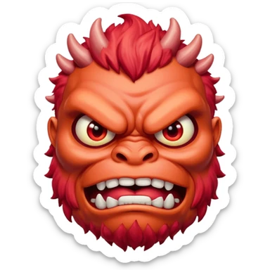 A monster that could destroy 1000 universe in 1 second and very buff  sticker