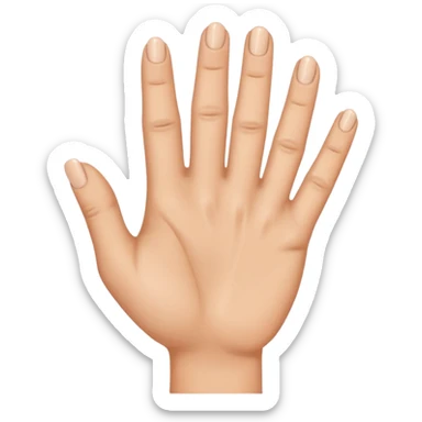 I want like a sign with my hand a hand with the third finger and the forth I want theme on and the others off sticker