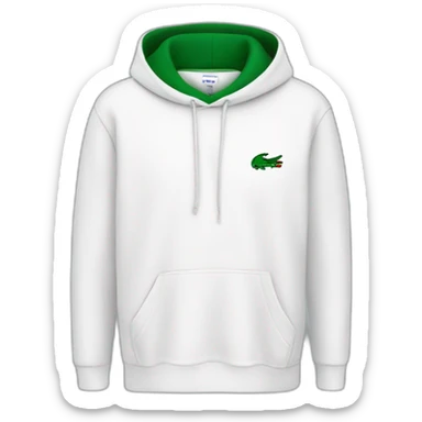 Lacoste tênis friends with white lacoste hoodie sticker