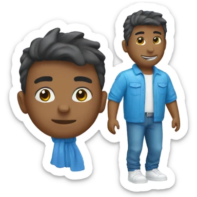 💘 en azul  sticker