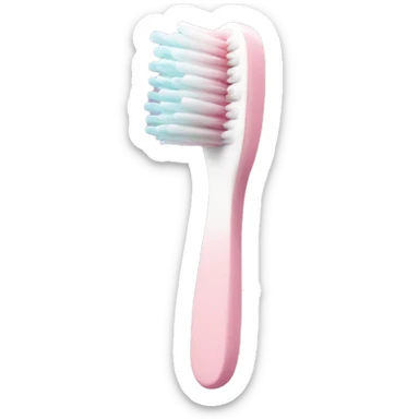 Pale pink toothbrush  sticker