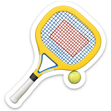 Padel racket cute sticker