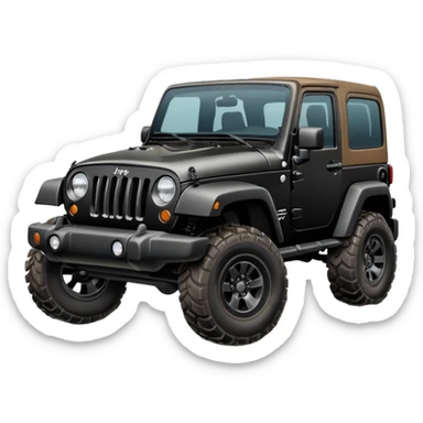 Jeep Wrangler best view  sticker