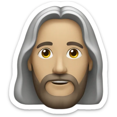 cristo abrasando sticker