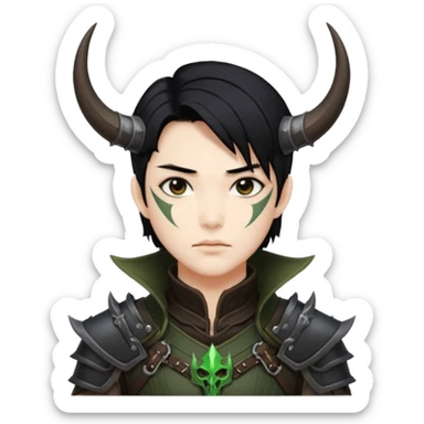 jinu from kpop demon hunters sticker