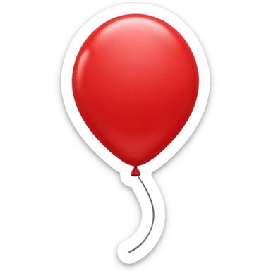 red balloon sticker