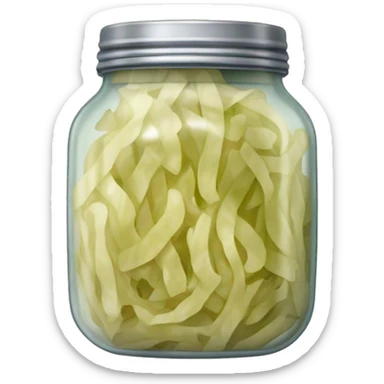 sauerkraut jar sticker