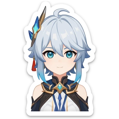 Genshin Impact anime character Aether sticker