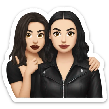 Charli XCX and Addison Rae sticker
