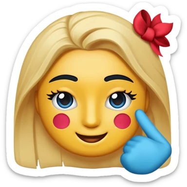 Yuvarlak bir TikTok mavi tik emojisi sticker