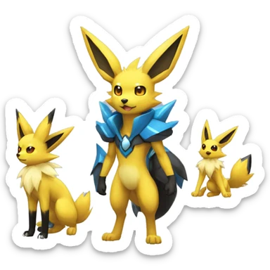 Jolteon-Umbreon-Lucario full body sticker