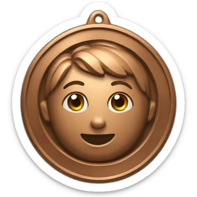 Bronze 3rd place medal sticker