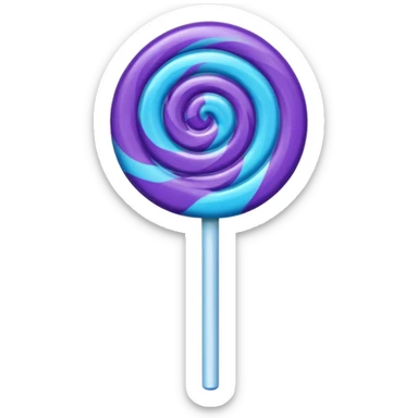 lolipop roxo e azul sticker