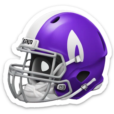 Football helmet car sticker