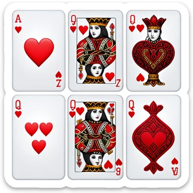 7 of hearts sticker