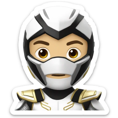 white ranger sticker