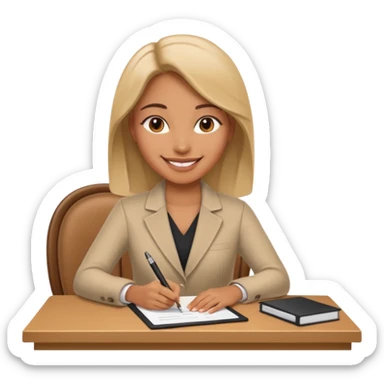 signing a deal sticker