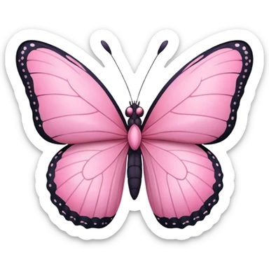 🦋 this emoji in pink in small size sticker
