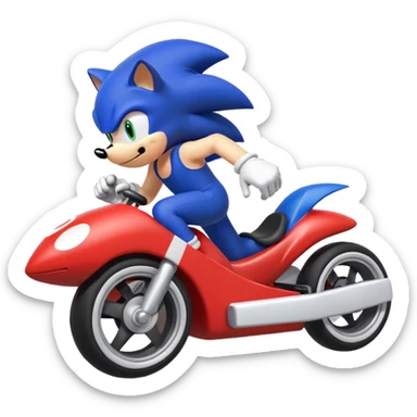 Mario vs sonic  sticker