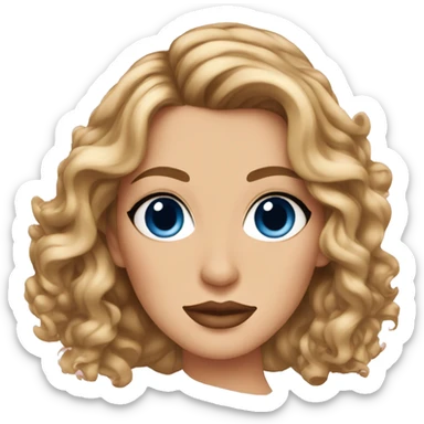 Carrie Bradshaw con ojos azules sticker