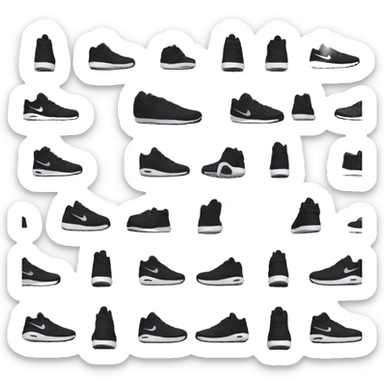 black nikes sticker