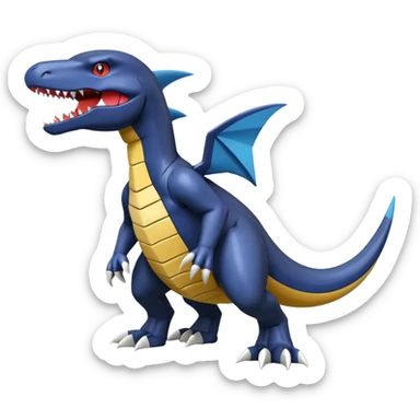 Helioptile-Garchomp-Miraidon-Pokémon, full body sticker