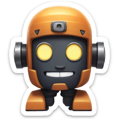 R-t robot from brawl stars sticker