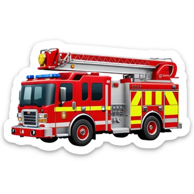 Fire Engine - Pierce Enforcer Pumper (Model Year: 2021) (Iconic colour: Red) sticker