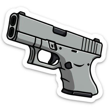 Glock with beam and switch sticker