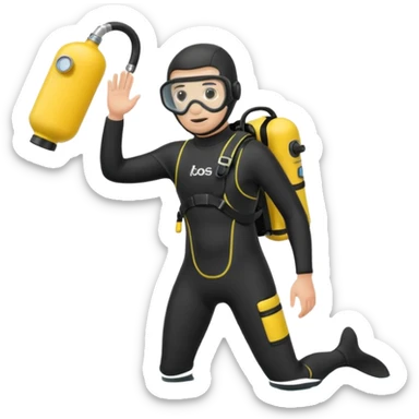 diver wetsuit only wetsuit sticker