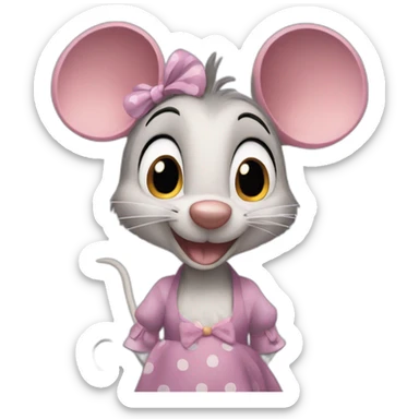 Ratita minnie sticker