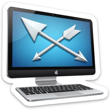 the cursor on the computer sticker