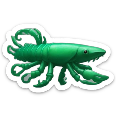 rift-scuttler-crustacean-emeraldgreen sticker