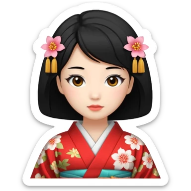 women japanese sticker