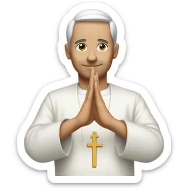 A Catholic doing Three-finger salute sticker