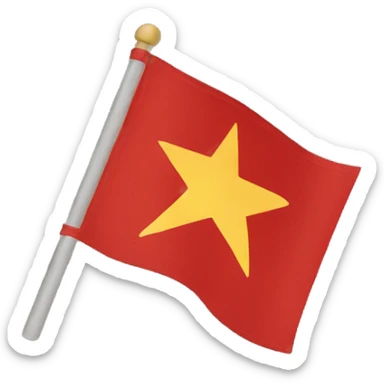 Communiste flag sticker