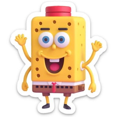 Bob leponge  sticker