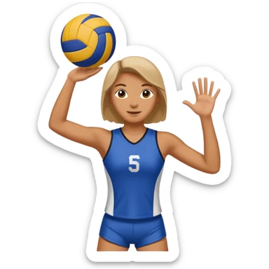 67 eith volleyball sticker