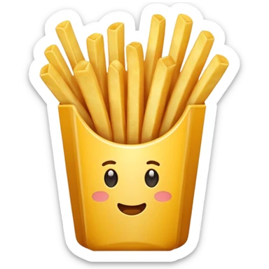 make french fries sticker