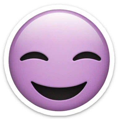 cute mauve smiley face sticker