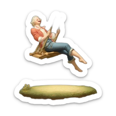 The swing Jean Honoré Fragonard sticker