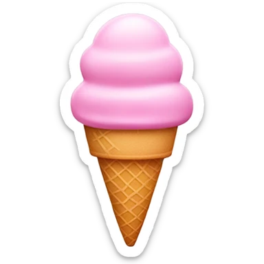 Pink ice cream  sticker